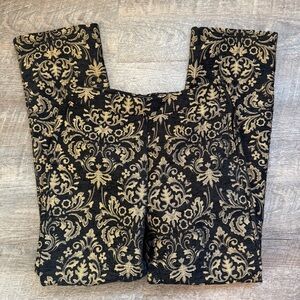 Urban Outfitters Black Gold Flare Trousers